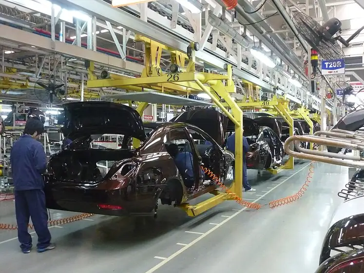 Geely’s vehicle assembly line in Beilun District, Ningbo, China, December 2011.
